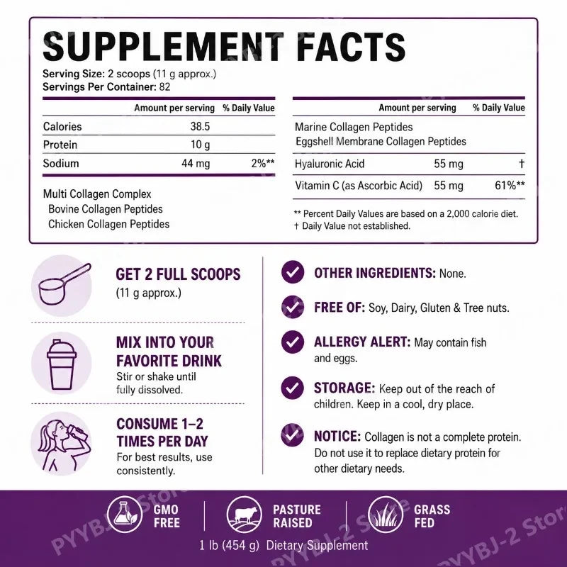 Multi Collagen Peptides Powder